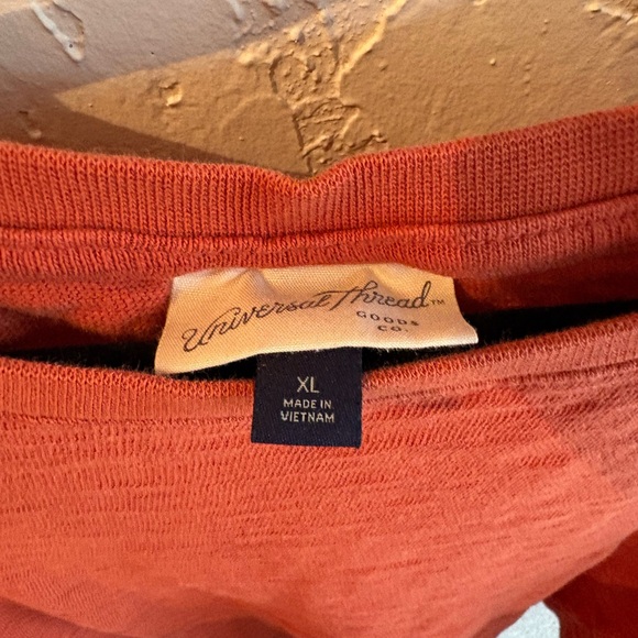 Universal Thread Rust-Red Cropped Short-Sleeve Tee - Picture 2 of 5